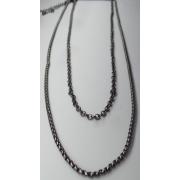 Wholesale Wholesale Joblot Of 30 DesignB London Mens 2-Pack Of Chain Necklaces Gunmetal