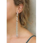 Wholesale Wholesale Joblot Of 20 DesignB London Crystal Tassel Statement Earrings Silver