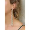 Wholesale Joblot Of 20 DesignB London Crystal Tassel Statement Earrings Silver