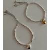 Wholesale Joblot Of 20 Lisa Angel Ladies Heart Pendant Bracelet Silver & Gold wholesale jewellery