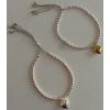 Wholesale Joblot Of 20 Lisa Angel Ladies Heart Pendant Bracelet Silver & Gold