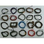 Wholesale Wholesale Lot Of 200 Leather And Some Faux Leather Bracelets, Mens & Womens