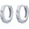 One Off Joblot Of 6 MBLife 925 Sterling Silver Polished Hoop Earrings 12mm wholesale watches