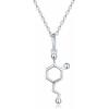 Wholesale Joblot Of 5 MBLife 925 Sterling Silver Chemical Structure Necklaces