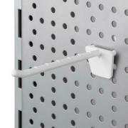 Wholesale Wholesale Joblot Of 50 Plastic Pegboard White Hooks 50mm - 150mm (Pack Of 50)