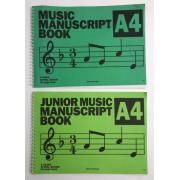 Wholesale One Off Joblot Of 550 Music Manuscript Book A4 50 Page Book Spiral Bound