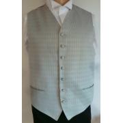 Wholesale One Off Joblot Of 7 Boys Gold Diamond Check On Silver/Blue Waistcoats