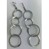 One Off Joblot Of 30 Ladies Hoop Link Hook Earrings In Silver jewellery wholesale