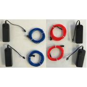 Wholesale One Off Joblot Of 47 Packs Of Battery Powered Lights For PC & More Blue & Red