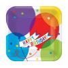 Wholesale Joblot Of 32 Amscan Happy Birthday Balloon Paper Plates (Pack Of 18)