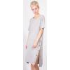 One Off Joblot Of 5 Yuki Tokyo Ladies Side Slit Popper Dress In Grey Size 8-12