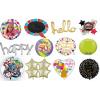 One Off Joblot Of 114 Amscan Anagram Balloons - Good Variety Included wholesale balloons