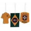 One Off Joblot Of 340 Official Brazil/Brasil Football Air Fresheners (Pack Of 3)