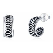 Wholesale One Off Joblot Of 7 MBLife 925 Sterling Silver Half Round Band Stud Earrings