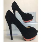 Wholesale One Off Joblot Of 8 KOI Couture Black Suede Heel Sizes 3-7 GT1