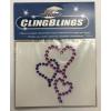 Joblot Of 210 Auto Expressions Cling Blings Heart Adhesive Decal For Cars Etc