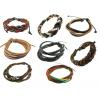 Wholesale Lot Of 100 Leather And Some Faux Leather Bracelets, Mens & Womens