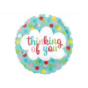 Wholesale Wholesale Joblot Of 100 Amscan Anagram Thinking Of You Foil Polka-Dot Balloons 9"