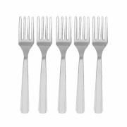 Wholesale Wholesale Joblot Of 100 Amscan Plastic Forks In Silver (Pack Of 10)