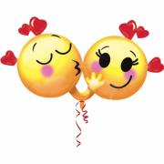 Wholesale Wholesale Joblot Of 30 Anagram Emoticons In Love SuperShape - 36" Foil Balloon