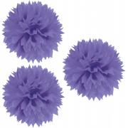 Wholesale Wholesale Joblot Of 15 Packs Of 3 Purple Fluffy Decorations 40cm