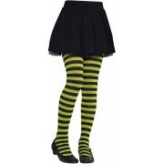 Wholesale Wholesale Joblot Of 30 Amscan Child S/M Green & Black Striped Tights Years 2/4