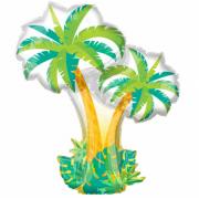 Wholesale One Off Joblot Of 40 Amscan Super Shape Tropical Palm Trees Party Foil Balloon