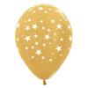 Wholesale Joblot Of 30 Packs Of 25 Amscan Metallic Pearl Gold Star Balloons 12