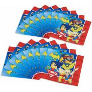 Wholesale Wholesale Joblot Of 50 Packs Of 16 DC Super Hero Girls Napkins Serviettes