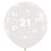 Wholesale Wholesale Joblot Of 30 Packs Of 25 Amscan 21st Birthday Stars Balloons 12" Round