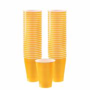 Wholesale Wholesale Joblot Of 30 Amscan 12oz Plastic Party Cups Yellow 355ml (Pack Of 50)