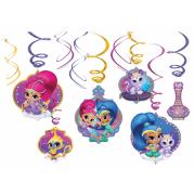 Wholesale Wholesale Joblot Of 40 Amscan Shimmer & Shine Swirl Decorations (Pack Of 12)