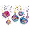 Wholesale Joblot Of 40 Amscan Shimmer & Shine Swirl Decorations (Pack Of 12)