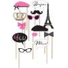 Wholesale Joblot Of 24 Amscan A Day In Paris Photo Props (13 Piece Set) party supplies wholesale