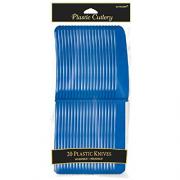 Wholesale Wholesale Joblot Of 96 Amscan Royal Blue Plastic Knives Reusable (Pack Of 20)