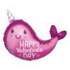 Wholesale Joblot Of 30 Amscan Anagram Happy Valentine's Day Narwhal Foil Balloon 22