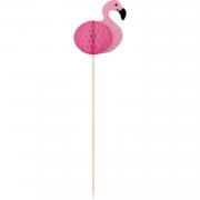 Wholesale Wholesale Joblot Of 50 Amscan Flamingo Decorative Picks Wood 18cm (Pack Of 10)