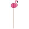 Wholesale Joblot Of 50 Amscan Flamingo Decorative Picks Wood 18cm (Pack Of 10)