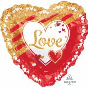 Wholesale Wholesale Joblot Of 20 Amscan Anagram Love Heart Foil Balloon 28"