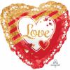 Wholesale Joblot Of 20 Amscan Anagram Love Heart Foil Balloon 28