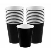 Wholesale Wholesale Joblot Of 24 Amscan Black Paper Party Cups 266ml (Pack Of 20)