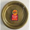 Wholesale Joblot Of 10 Amscan Gold Plastic Party Plates 26cm (Pack Of 50)