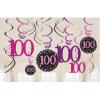 Wholesale Joblot Of 30 Amscan 100th Birthday Swirl Decorations (Pack Of 12)