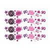 Wholesale Joblot Of 36 90th Birthday Celebration Pink Sparkling Confetti 34g