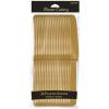 Wholesale Joblot Of 40 Amscan Gold Colour Plastic Knives Reusable (Pack Of 20)