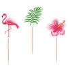 Wholesale Joblot Of 40 Amscan Flamingo Tropical Party Picks 8cm (Pack Of 20)