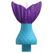 Wholesale Wholesale Joblot Of 16 Amscan Mermaid Tail Glitter Birthday Candle 12.5cm