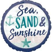 Wholesale Wholesale Joblot Of 50 Amscan Anagram Sea, Sand & Sunshine Balloon 17"