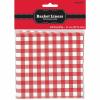 Wholesale Joblot Of 50 Amscan Basket Liners Gingham Check (Pack Of 18)