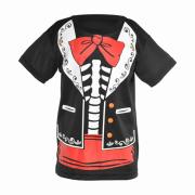 Wholesale Wholesale Joblot Of 21 Amscan Day Of The Dead T-Shirt Kids 8/10 Years